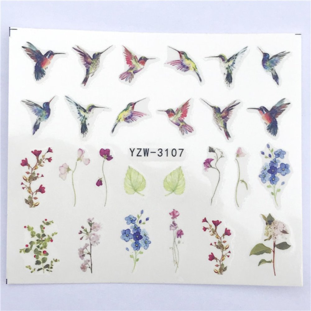 3/$15 Fingernail Art Nail Decals Waterslide Transfer Stickers - Picture 3 of 3